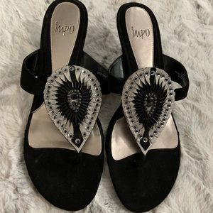 8.5 Black Heels/Sandals